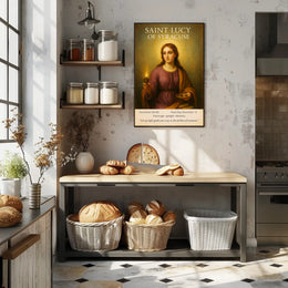 Saint Lucy of Syracuse Poster PosterGoat