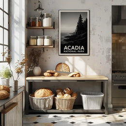 Acadia Coastal Vintage Travel Decor Lovers Poster