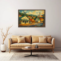 Christmas Island Artistic Townscape Poster