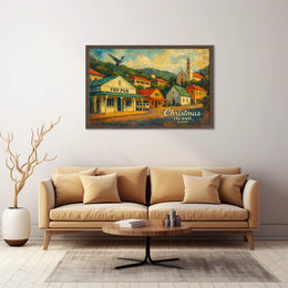 Christmas Island Artistic Townscape Poster