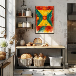 Vibrant Abstract Flag Poster