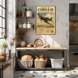 Vought F4U Corsair: Sky Predator of WWII Poster