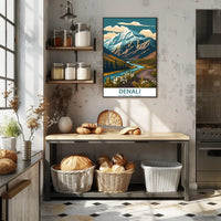 Majestic Denali National Park Scenic Mountain Poster