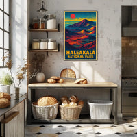 Haleakalā National Park Vintage Travel Poster