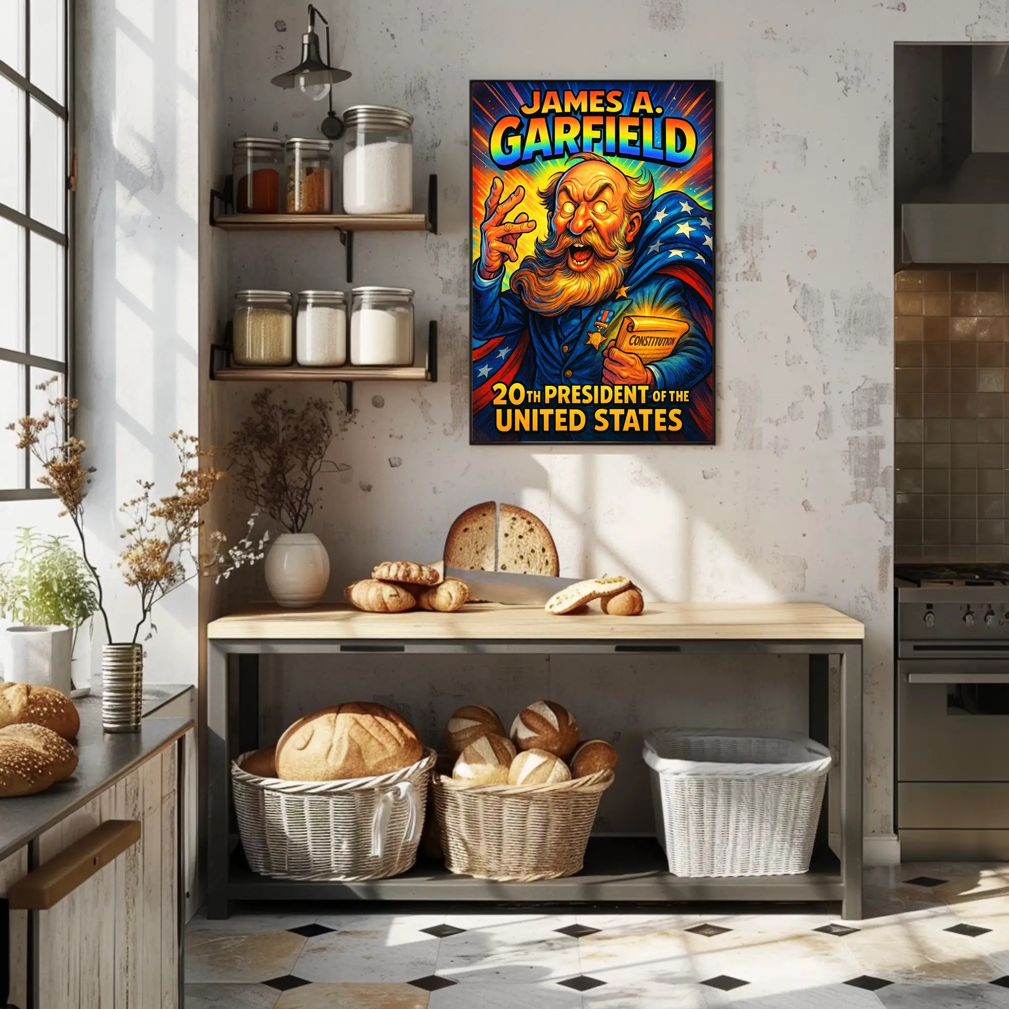James A. Garfield 20th President Poster PosterGoat