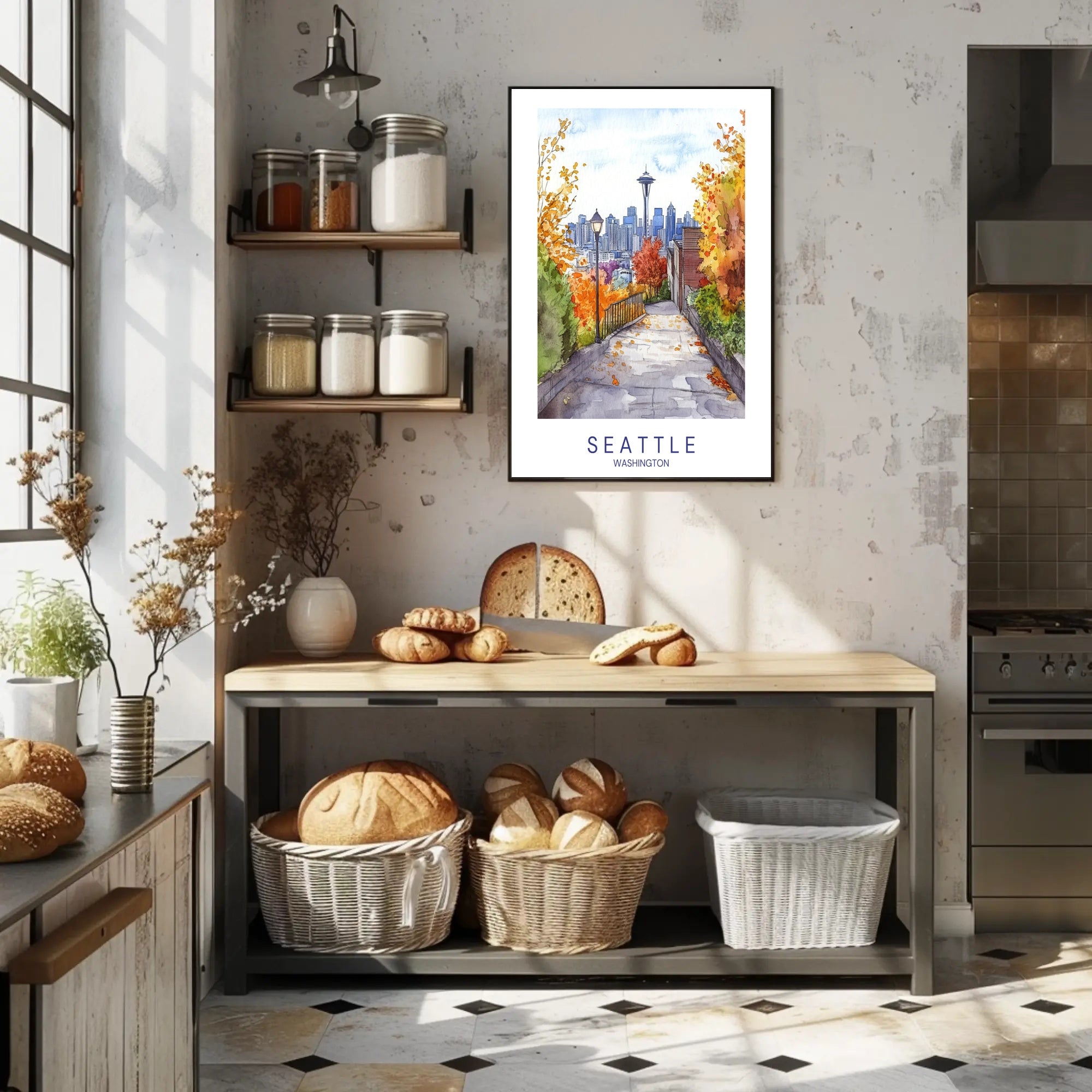 Autumn in Seattle Poster PosterGoat