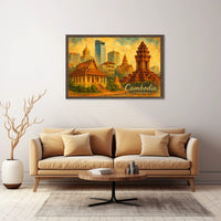 Cambodia A Cultural Collage Poster