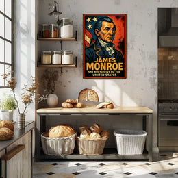 James Monroe Fifth President Poster Scenic Wall Art 18x24