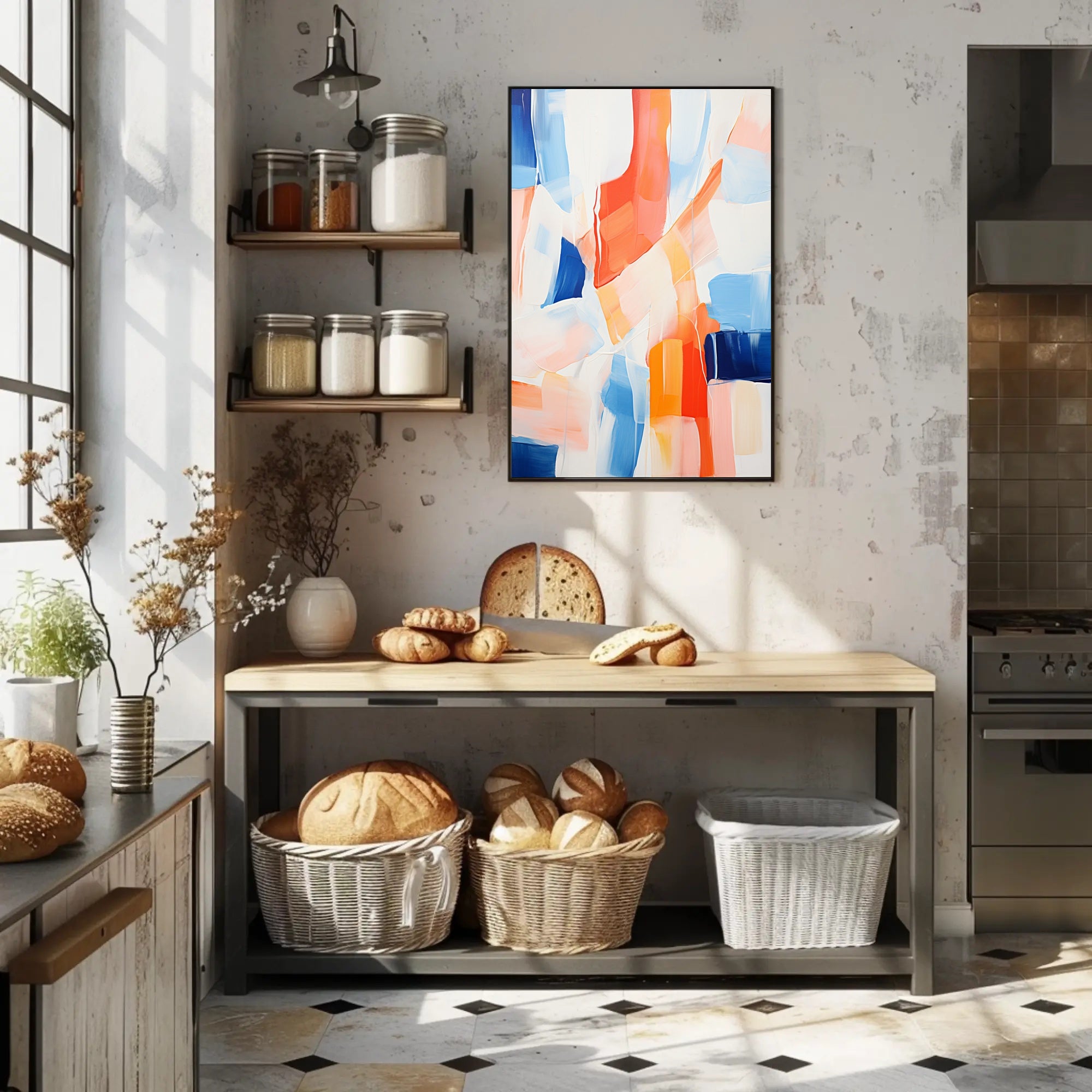 Abstract Color Symphony Abstract Poster