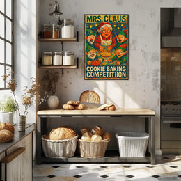 Mrs. Claus Cookie Baking Competition Poster