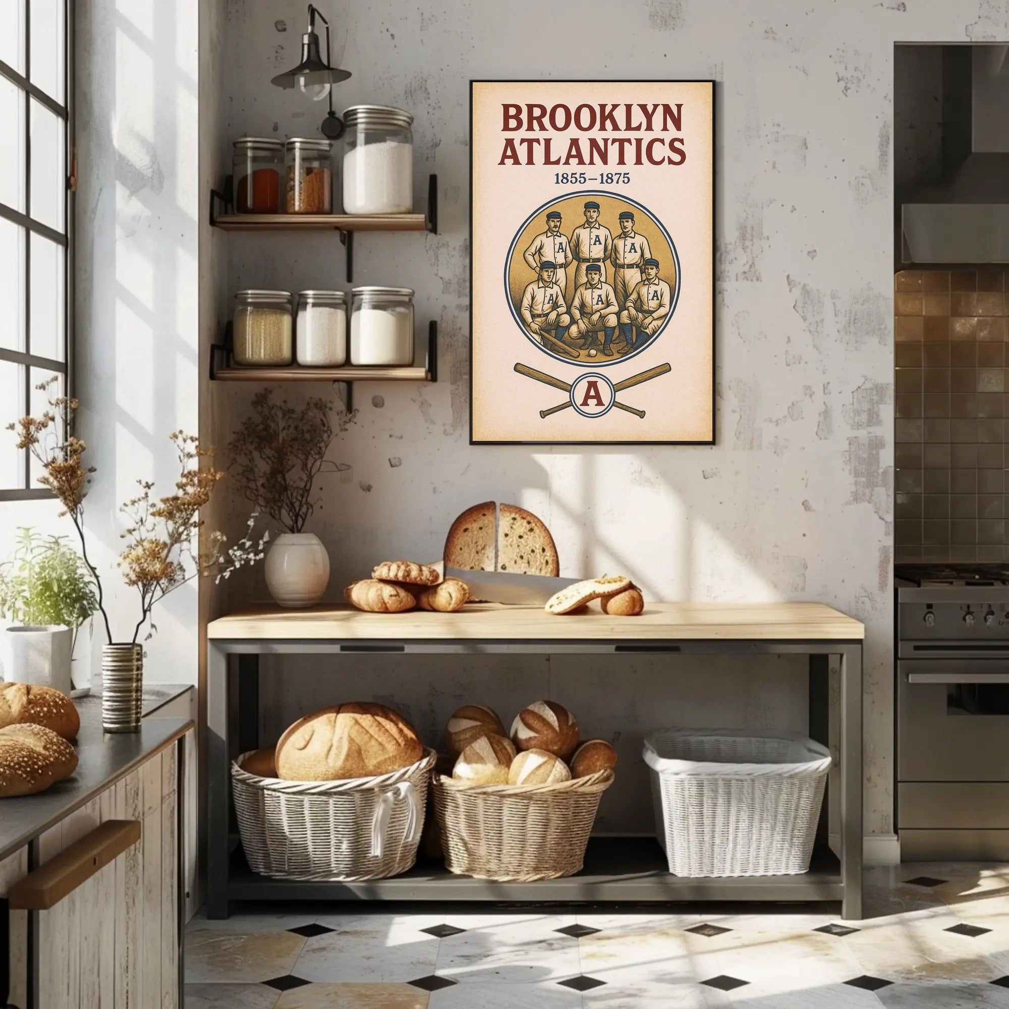 Brooklyn Atlantics Baseball Team Poster PosterGoat