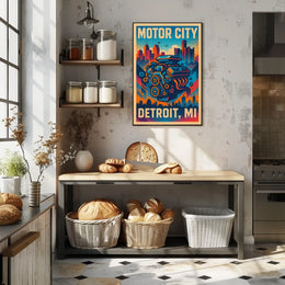 Motor City Detroit, MI Poster
