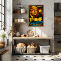 Donald Trump 47th President of the United States Graffiti Pop Art Poster