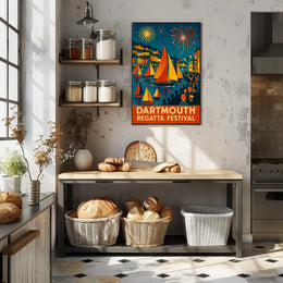 Dartmouth Regatta Festival Fireworks & Sails Poster