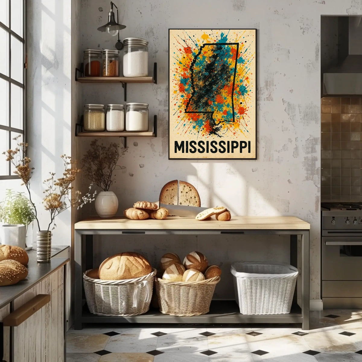 Mississippi Splash Art Poster