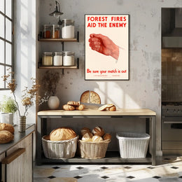 Forest Fire Prevention Warning Poster PosterGoat