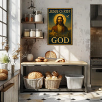 Jesus Christ Vintage Art Religious Heritage Poster