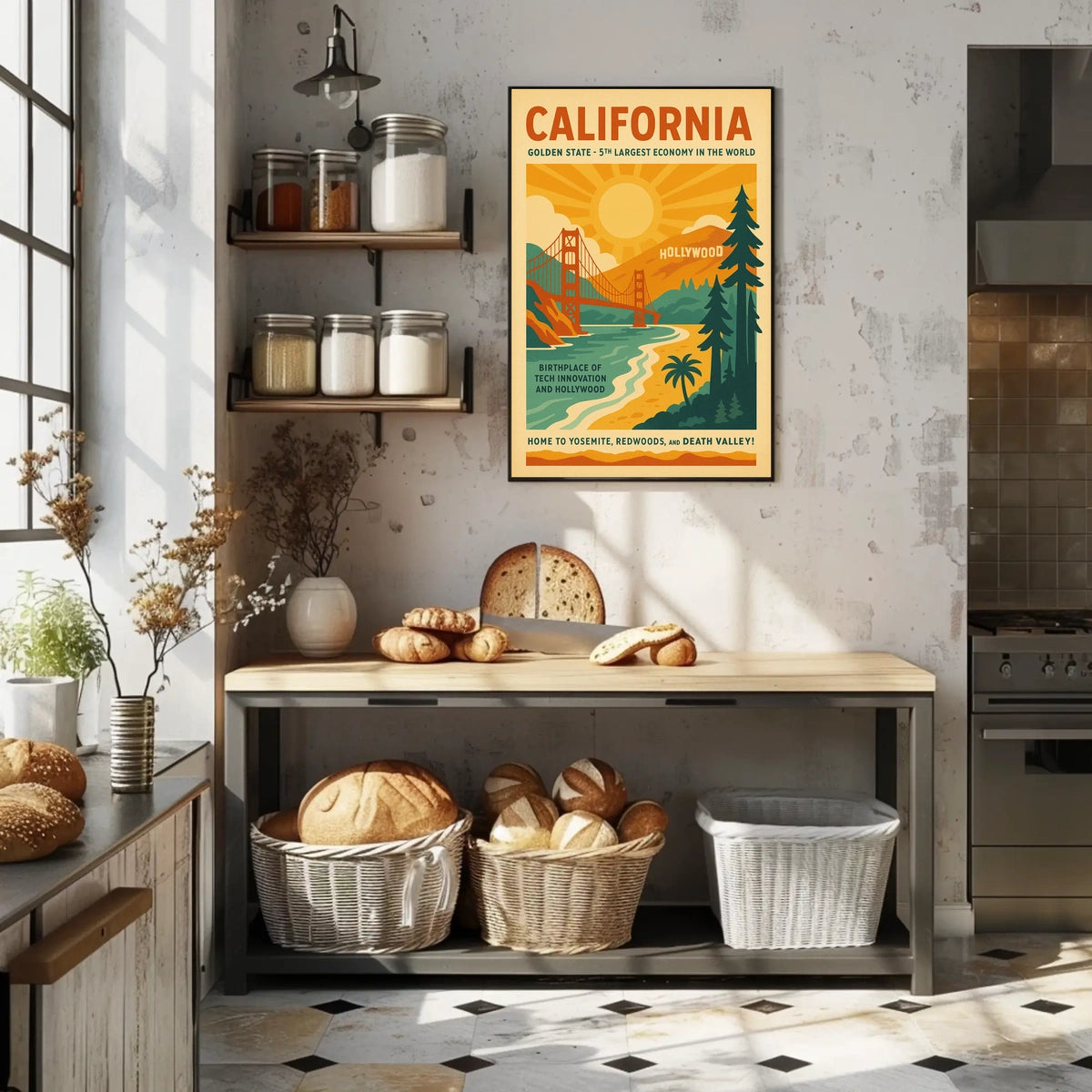 California The Golden State Poster