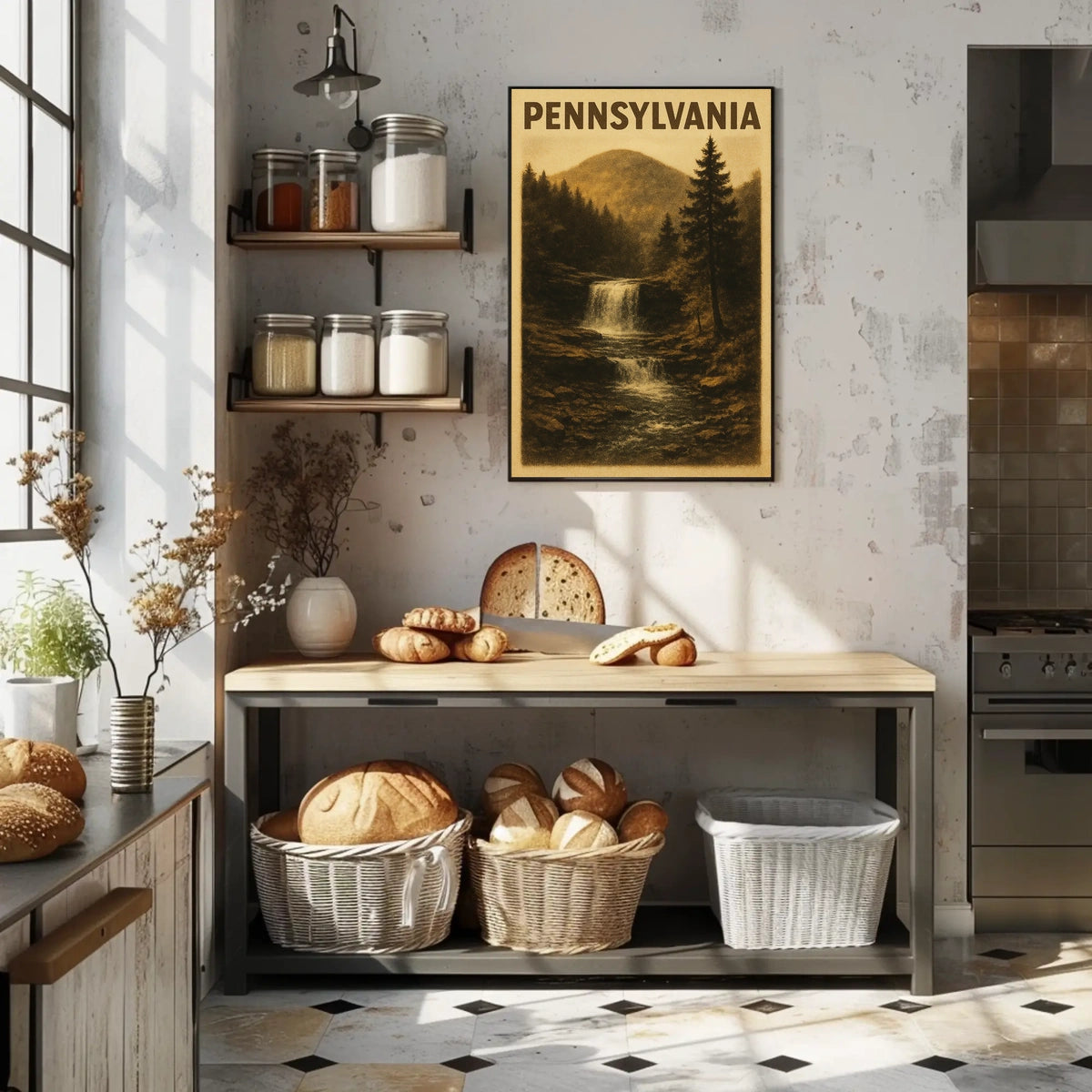 Pennsylvania Scenic Waterfall Poster