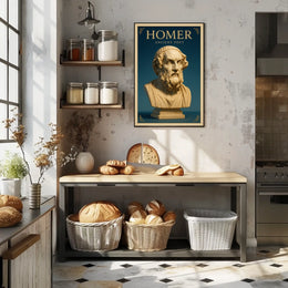 Homer Ancient Poet Poster