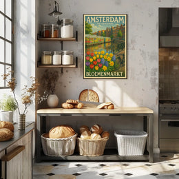 Amsterdam Bloemenmarkt Poster