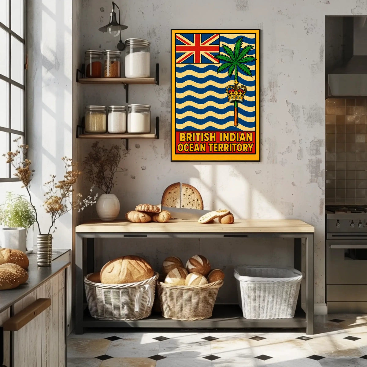 British Indian Ocean Territory Flag Poster