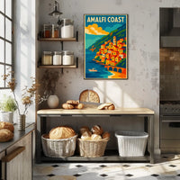 Amalfi Coast Travel Poster Museum Quality Art Print