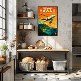 Discover Hawaii Travel Poster Art Print PosterGoat
