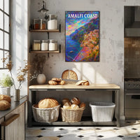 Amalfi Coast Dreamscape Poster Wall Art 18x24 Edition