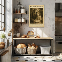 Saint Anne Patron Of Families And Poster