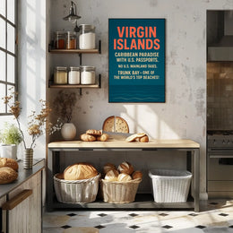 Virgin Islands Caribbean Paradise Poster