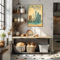 Abu Dhabi Tradition Meets Future Cityscape Poster