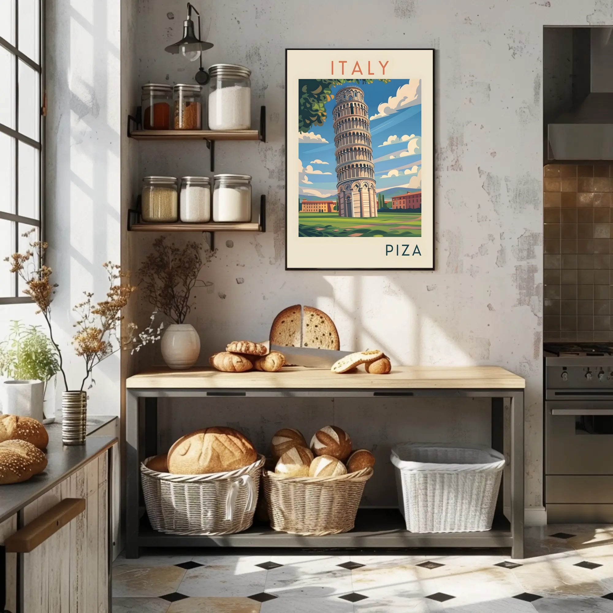 Leaning Tower of Pisa Poster