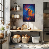 Parthenon Mystical Poster Wall Art Print Decor
