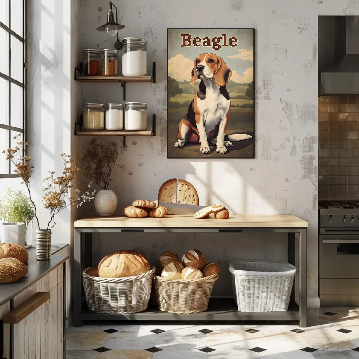 Beagle Portrait Poster