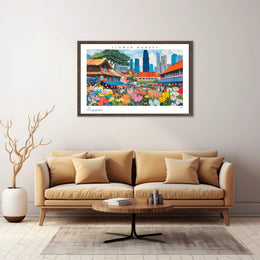 Flower Market in Singapore Poster PosterGoat
