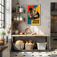 Orchid Mantis Art Poster