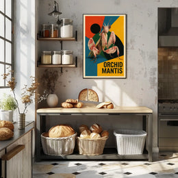 Orchid Mantis Art Poster