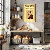 Houdini's Paper Magic: Vintage Cultural or Heritage Poster