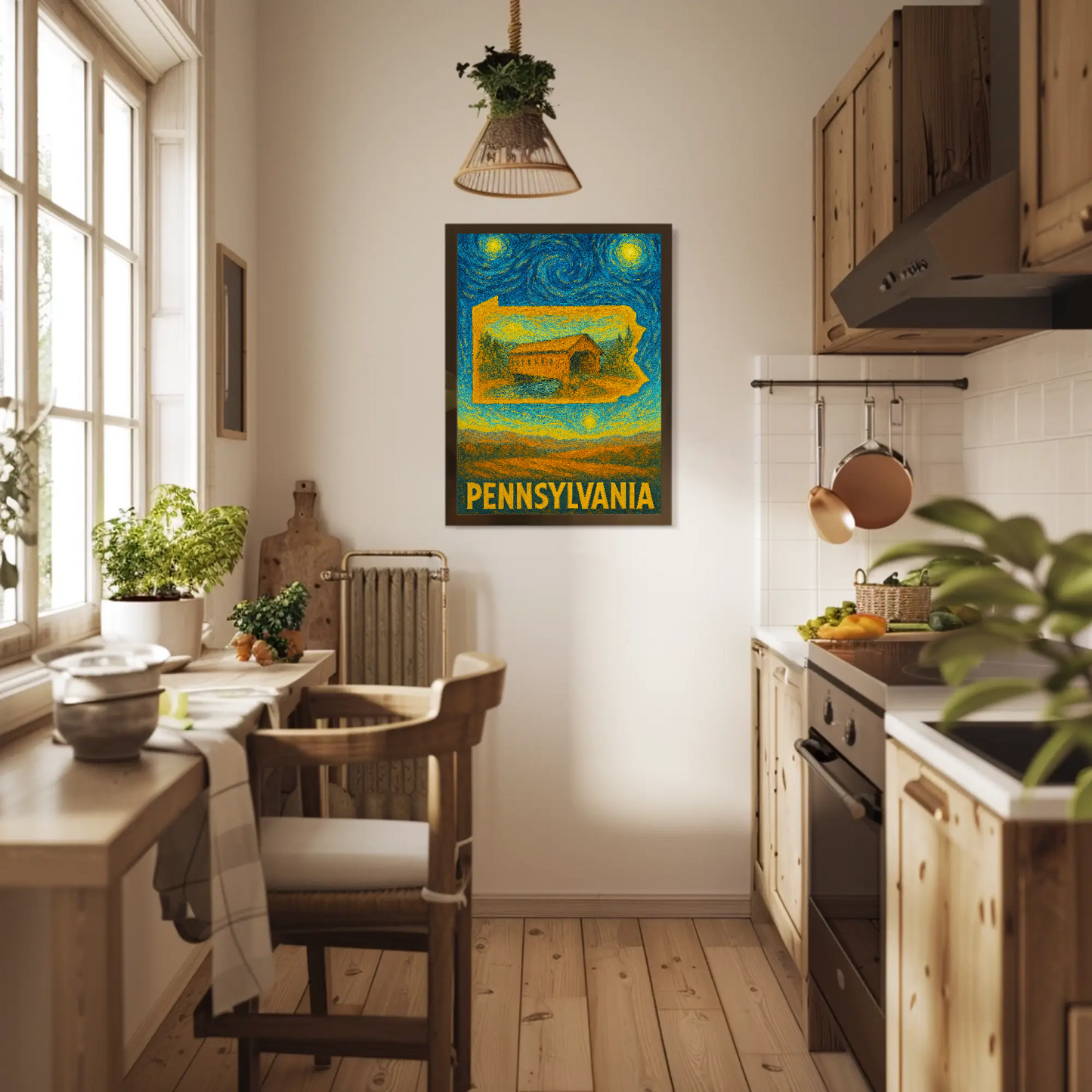 Pennsylvania Starry Night Poster