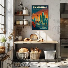 Shanghai: Tradition Meets Innovation Urban or Cityscape Poster