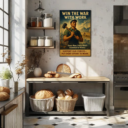 Win the War with Work Poster