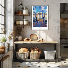 Buckingham Palace Urban Vibrancy Art Poster PosterGoat