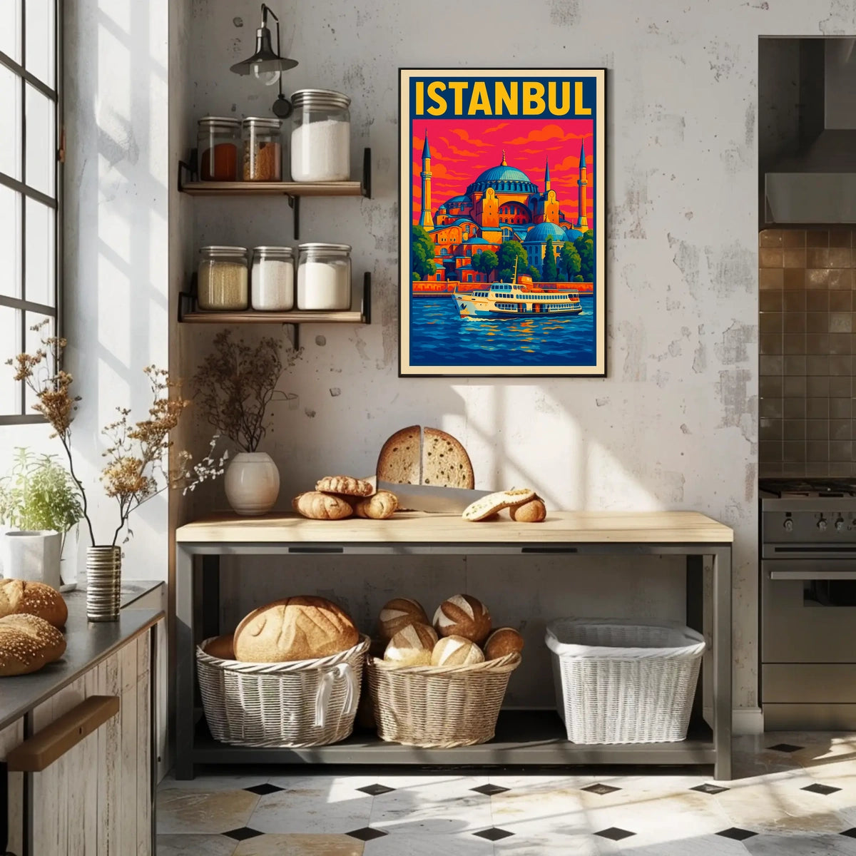 Istanbul A Vibrant Cityscape Poster