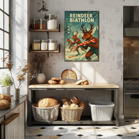 Reindeer Biathlon Poster