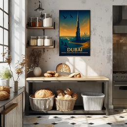 Dubai Where Tradition Meets Innovation Poster