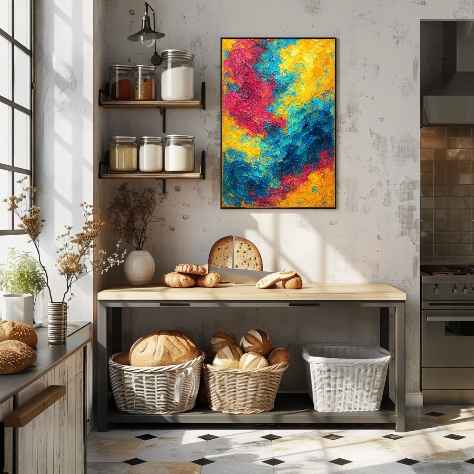 Vivid Abstract Expression Poster PosterGoat