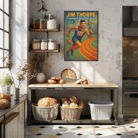 Jim Thorpe Legendary Athlete Poster