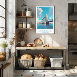 Tower Bridge Illustration Poster