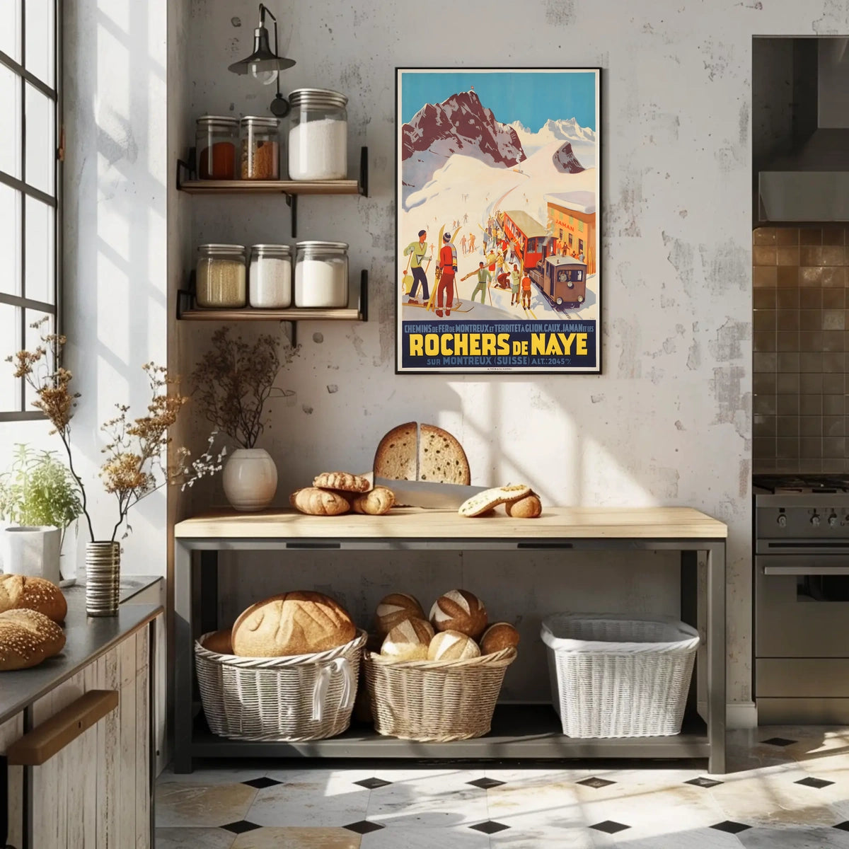 Rochers De Naye Swiss Mountain Poster